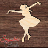 Ballerina 006 Shape Cutout in Wood, Acrylic or Acrylic Mirror - Signature Cutouts