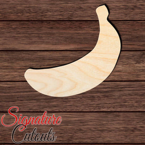 Banana Shape Cutout in Wood, Acrylic or Acrylic Mirror - Signature Cutouts
