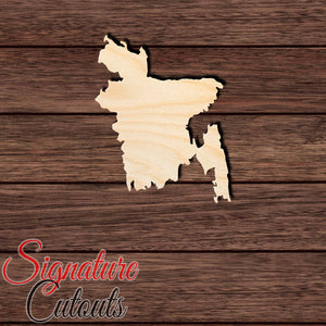Bangladesh Shape Cutout in Wood, Acrylic or Acrylic Mirror - Signature Cutouts