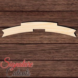 Banner 001 Shape Cutout in Wood, Acrylic or Acrylic Mirror - Signature Cutouts
