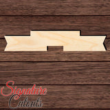 Banner 003 Shape Cutout in Wood