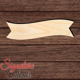 Banner 005 Shape Cutout in Wood