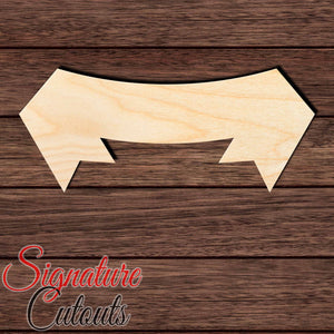 Banner 006 Shape Cutout in Wood, Acrylic or Acrylic Mirror - Signature Cutouts