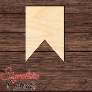 Banner 007 Shape Cutout in Wood, Acrylic or Acrylic Mirror - Signature Cutouts