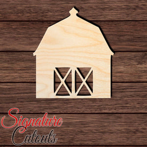 Barn 001 Shape Cutout in Wood, Acrylic or Acrylic Mirror - Signature Cutouts