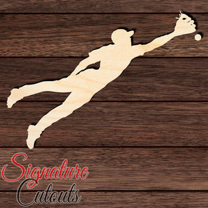 Baseball 001 Shape Cutout in Wood, Acrylic or Acrylic Mirror - Signature Cutouts