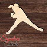 Baseball 002 Shape Cutout in Wood, Acrylic or Acrylic Mirror - Signature Cutouts