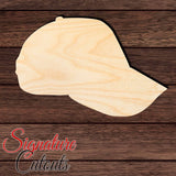 Baseball 008 Cap Shape Cutout in Wood, Acrylic or Acrylic Mirror - Signature Cutouts