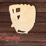 Baseball 009 Glove Shape Cutout in Wood, Acrylic or Acrylic Mirror - Signature Cutouts