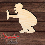 Baseball 012 Catcher Shape Cutout in Wood, Acrylic or Acrylic Mirror - Signature Cutouts