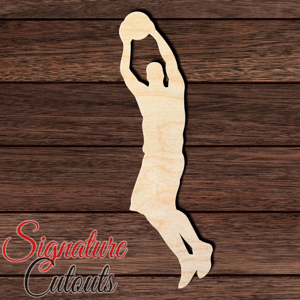 Basketball 002 Shape Cutout in Wood, Acrylic or Acrylic Mirror - Signature Cutouts