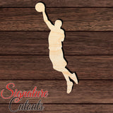 Basketball 004 Shape Cutout in Wood