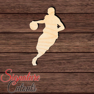 Basketball 011 Shape Cutout in Wood, Acrylic or Acrylic Mirror Craft Shapes & Bases Signature Cutouts 