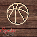 Basketball 014 Shape Cutout in Wood, Acrylic or Acrylic Mirror Craft Shapes & Bases Signature Cutouts 