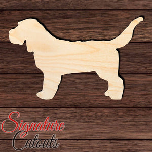 Basset Fauve De Bretagne Shape Cutout in Wood, Acrylic or Acrylic Mirror - Signature Cutouts