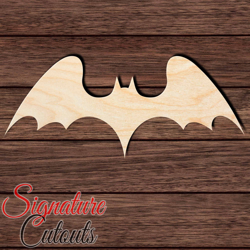 Bat 001 Shape Cutout in Wood