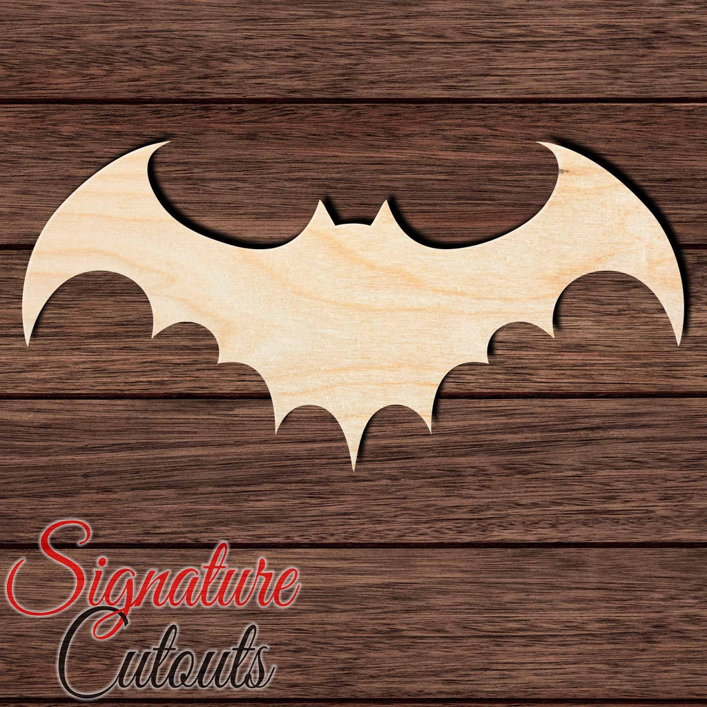 Bat 002 Shape Cutout in Wood, Acrylic or Acrylic Mirror - Signature Cutouts