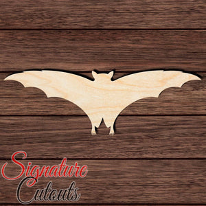 Bat 006 Shape Cutout in Wood, Acrylic or Acrylic Mirror - Signature Cutouts
