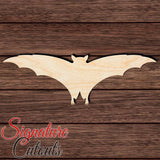Bat 006 Shape Cutout in Wood, Acrylic or Acrylic Mirror - Signature Cutouts
