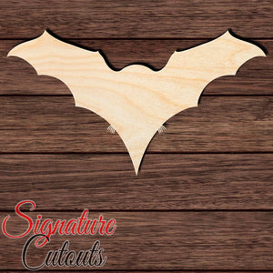 Bat 008 Shape Cutout in Wood, Acrylic or Acrylic Mirror - Signature Cutouts