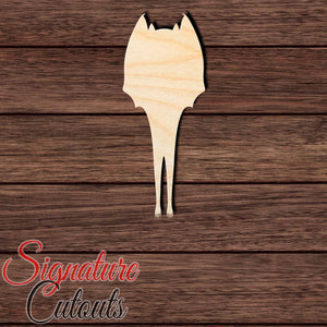 Bat 012 Shape Cutout in Wood, Acrylic or Acrylic Mirror - Signature Cutouts
