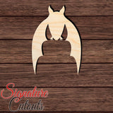 Bat 014 Shape Cutout in Wood, Acrylic or Acrylic Mirror - Signature Cutouts