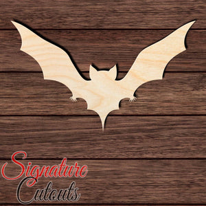 Bat 015 Shape Cutout in Wood, Acrylic or Acrylic Mirror - Signature Cutouts