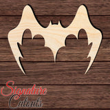 Bat 016 Shape Cutout in Wood