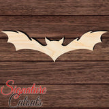 Bat 017 Shape Cutout in Wood, Acrylic or Acrylic Mirror - Signature Cutouts