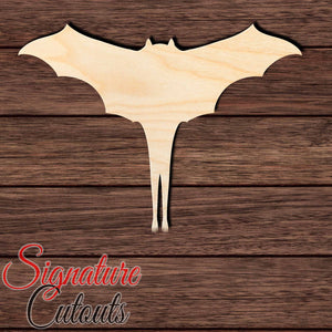 Bat 020 Shape Cutout in Wood, Acrylic or Acrylic Mirror - Signature Cutouts