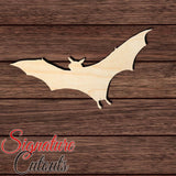 Bat 023 Shape Cutout in Wood, Acrylic or Acrylic Mirror - Signature Cutouts