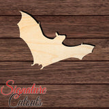 Bat 024 Shape Cutout in Wood, Acrylic or Acrylic Mirror - Signature Cutouts