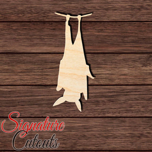 Bat 027 Shape Cutout in Wood, Acrylic or Acrylic Mirror - Signature Cutouts