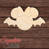 Bat Minnie 001 Shape Cutout in Wood, Acrylic or Acrylic Mirror - Signature Cutouts