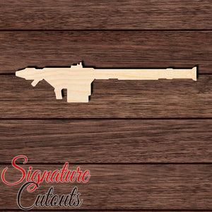 Bazooka 003 Shape Cutout in Wood, Acrylic or Acrylic Mirror - Signature Cutouts