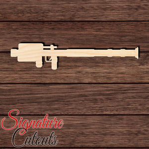 Bazooka 004 Shape Cutout in Wood, Acrylic or Acrylic Mirror - Signature Cutouts