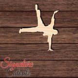 Breakdance Boy 001 Shape Cutout in Wood, Acrylic or Acrylic Mirror - Signature Cutouts