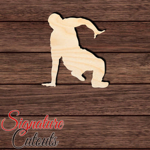 Breakdance Boy 003 Shape Cutout in Wood, Acrylic or Acrylic Mirror - Signature Cutouts