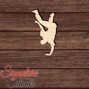 Breakdance 007 Shape Cutout in Wood, Acrylic or Acrylic Mirror - Signature Cutouts