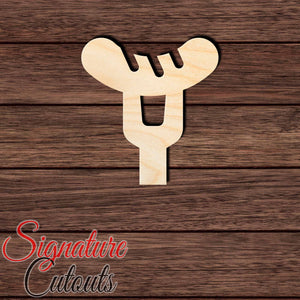 BBQ 001 - Fork with Hot Dog Shape Cutout in Wood, Acrylic or Acrylic Mirror - Signature Cutouts