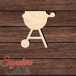 BBQ Pit 002 Shape Cutout in Wood, Acrylic or Acrylic Mirror - Signature Cutouts