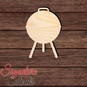 BBQ Pit 004 Shape Cutout in Wood, Acrylic or Acrylic Mirror - Signature Cutouts