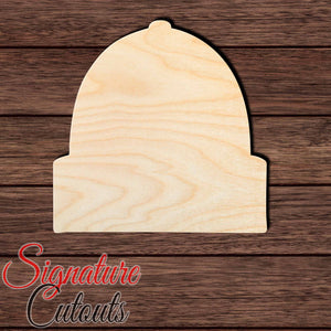 Beanie 003 Shape Cutout in Wood Craft Shapes & Bases Signature Cutouts 