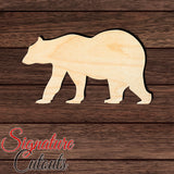 Bear 001 Shape Cutout in Wood