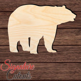 Bear 010 Shape Cutout in Wood