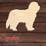 Bearded Collie Shape Cutout in Wood, Acrylic or Acrylic Mirror - Signature Cutouts