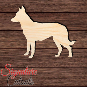 Beauceron Shepherd Shape Cutout in Wood, Acrylic or Acrylic Mirror - Signature Cutouts