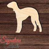 Bedlington Terrier Shape Cutout in Wood, Acrylic or Acrylic Mirror - Signature Cutouts