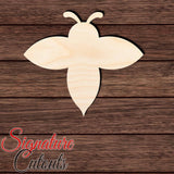 Bee 003 Solid Shape Cutout in Wood