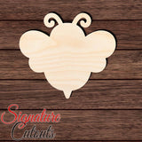 Bee 004 Solid Shape Cutout in Wood, Acrylic or Acrylic Mirror - Signature Cutouts